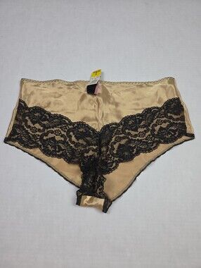 Vanity Fair Vintage Gold Lace 80s 90s Deadstock Hipster Underwear